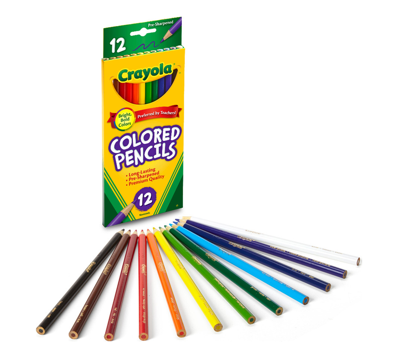 LAPICES DE COLOREAR DE 12 COLORES CRAYOLA