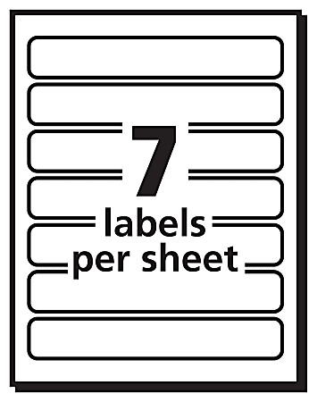 LABEL FILE FOLDER 2/3" X 3 7/16" COLORES SURTIDOS PQ-252 AVERY