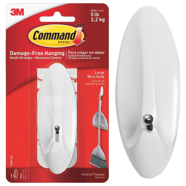 GANCHO PLASTICO GRANDE COMMAND 3M