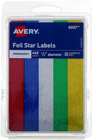 LABEL ESTRELLAS COLORES PQ-440 AVERY