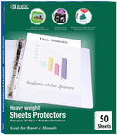 SHEET PROTECTORS HEAVY WEIGHT TAMAÑO CARTA PQ-50 BAZIC