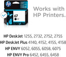 TINTA PARA PRINTER HP-67 NEGRA