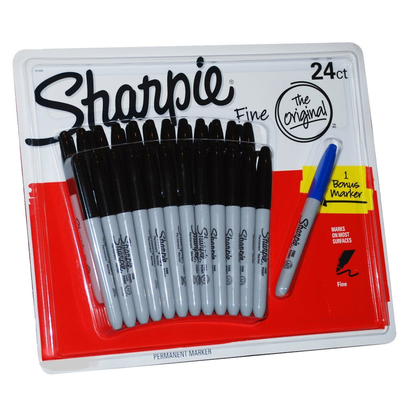 MARCADOR PERMANENTE SHARPIE FINE NEGRO PQ-24