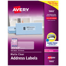 LABEL 1 1/3" X 4" CLEAR MATTE PQ-700 AVERY