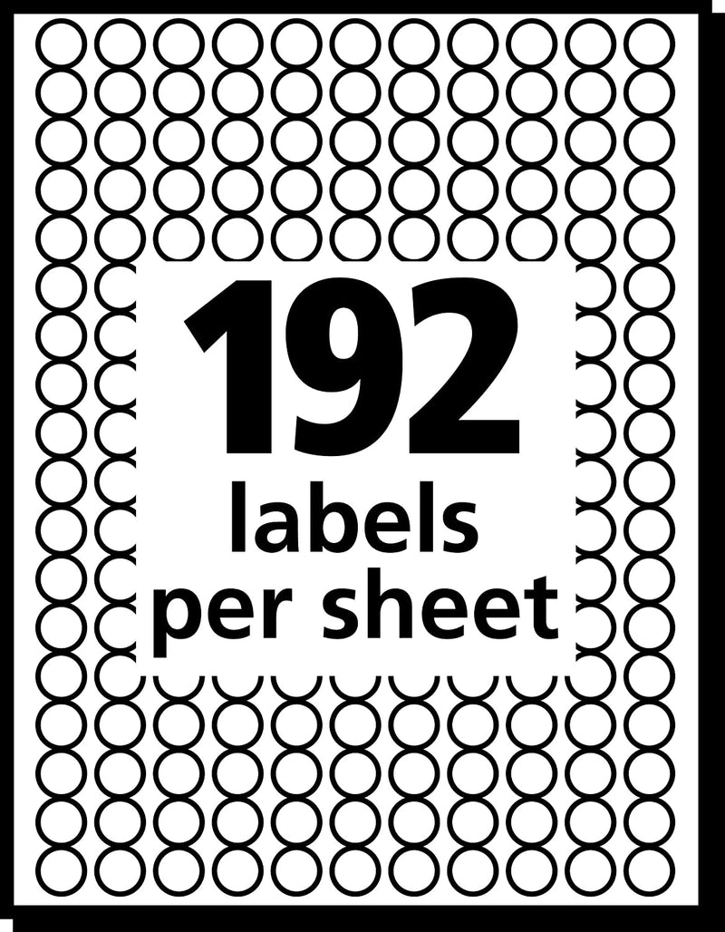 LABEL COLOR CODING ¼" COLORES SURTIDOS PQ-768 AVERY