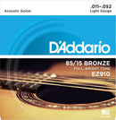 CUERDAS DE GUITARRA ACUSTICA AMERICANA SET EZ910 D'ADDARIO