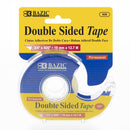 TAPE TRANSPARENTE DOBLE CARA BAZIC 3/4" X 12.7 METROS