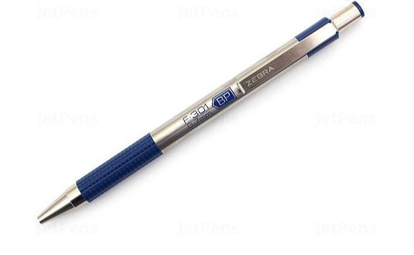 BOLIGRAFO ZEBRA F-301 0.7mm PUNTA FINA RETRACTABLE AZUL