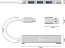 HUB USB C DE 4 PUERTOS MINI USB AIZEPA