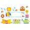 DECORACION PRIMAVERA MINI BULLETIN BOARD SET PQ-48 CARSON DELLOSA