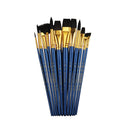 PINCELES PLANOS Y REDONDOS SET DE 12 ROYAL BRUSH