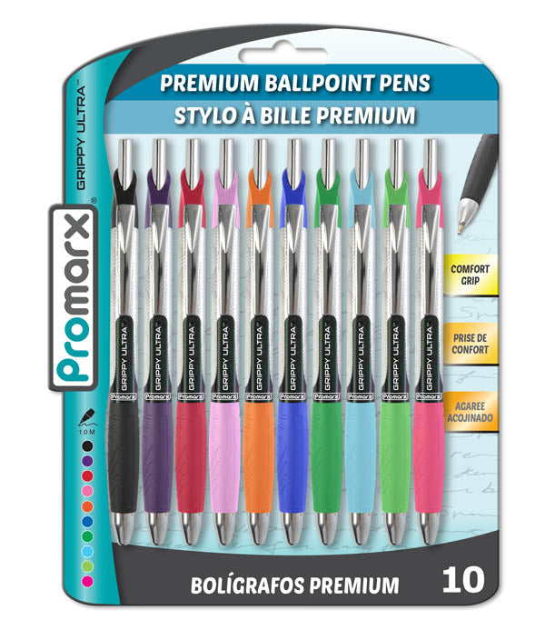 BOLIGRAFO PROMARX GRIPPY ULTRA SET DE 10 COLORES KITTRICH