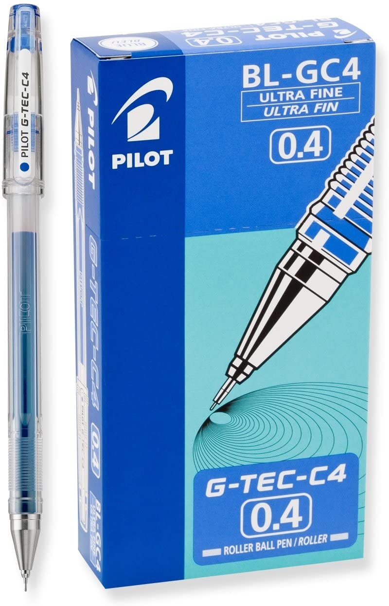 BOLIGRAFO PILOT G-TEC-C4 0.4mm PUNTA ULTRA FINA AZUL DOCENA