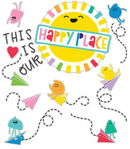 DECORACION HAPPY PLACE BULLETIN BOARD SET PQ-58 CARSON DELLOSA
