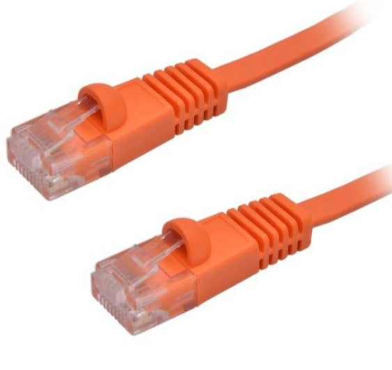 CABLE DE LAN CAT V RJ-45 10' ANARANJADO