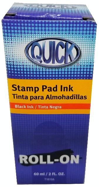 TINTA PARA PAD EN ROLL ON 2 OZ VARIOS COLORES QUICK