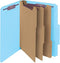 PARTITION FOLDER TAMAÑO LEGAL 3 PARTICIONES CJ-10 BLUE PU84 LBL TOPS