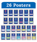 DECORACION NUMEROS MINI POSTERS PQ-26 CARSON DELLOSA