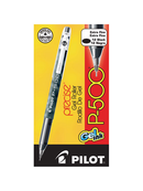 BOLIGRAFO PILOT P-500 0.5mm PUNTA EXTRA FINA NEGRO DOCENA