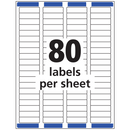 LABEL ½" X 1 ¾" CLEAR MATTE PARA IMPRESORAS INKJET CJ-800 AVERY