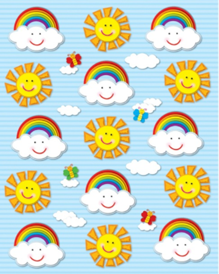 STICKER SOLES Y ARCOIRIS PQ-90 CARSON DELLOSA