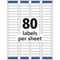 LABEL ½" X 1 ¾" CLEAR MATTE PARA IMPRESORAS LASER CJ-800 AVERY