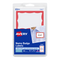 LABEL NAME BADGE 2 1/3" X 3 3/8" RED PQ-100 AVERY