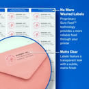 LABEL ½" X 1 ¾" CLEAR MATTE PARA IMPRESORAS LASER CJ-800 AVERY