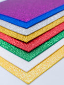 FOAMY CON BRILLO 8" x 11 ¾" VARIEDAD DE COLORES A ESCOGER EA