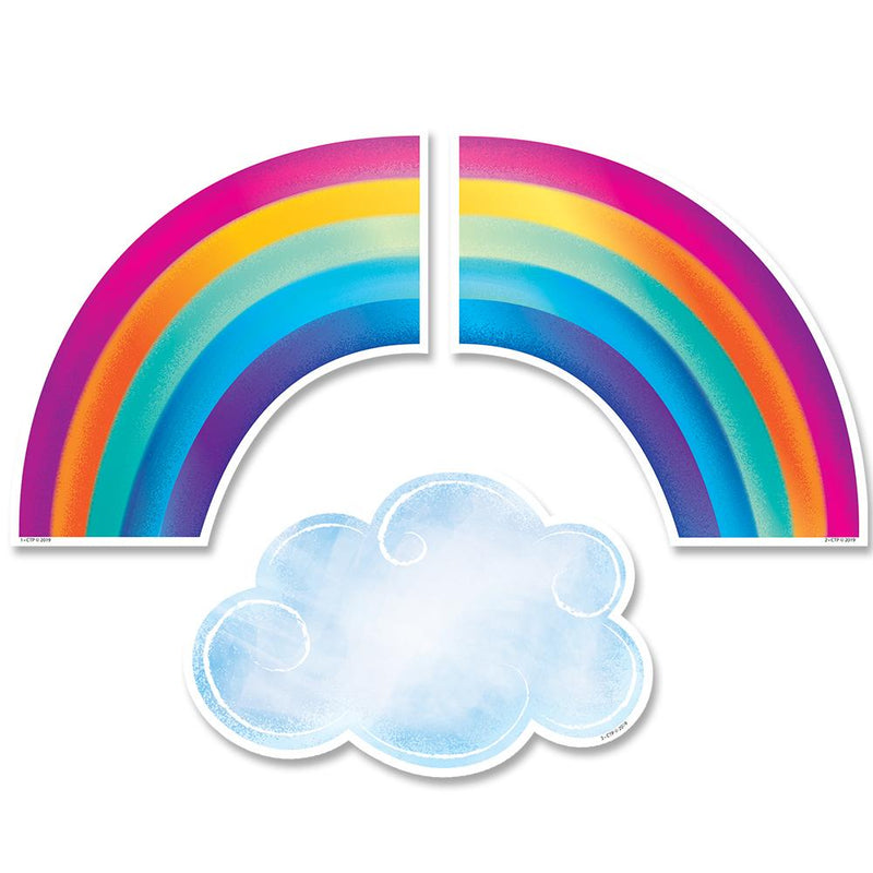 DECORACION ARCOIRIS Y NUBE DE 6" PQ-36