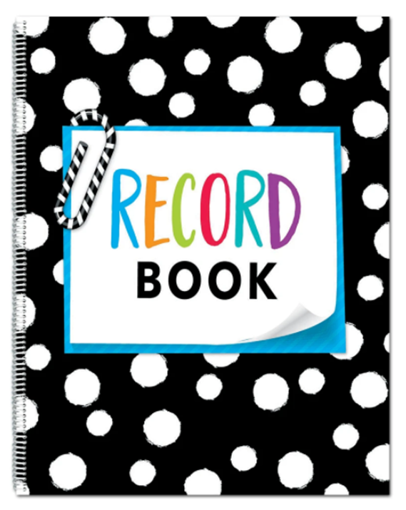 RECORD ROLL BOOK 8 1/2" X 11"  BLANCO Y NEGRO DE 64 PAGINAS