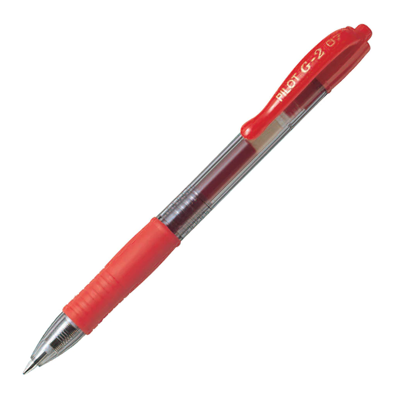 BOLIGRAFO PILOT G2 .7 ROJO DOCENA