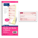 LIBRETA DE RECIBO CASH 2 PARTES 5.25" X 11" ADAMS