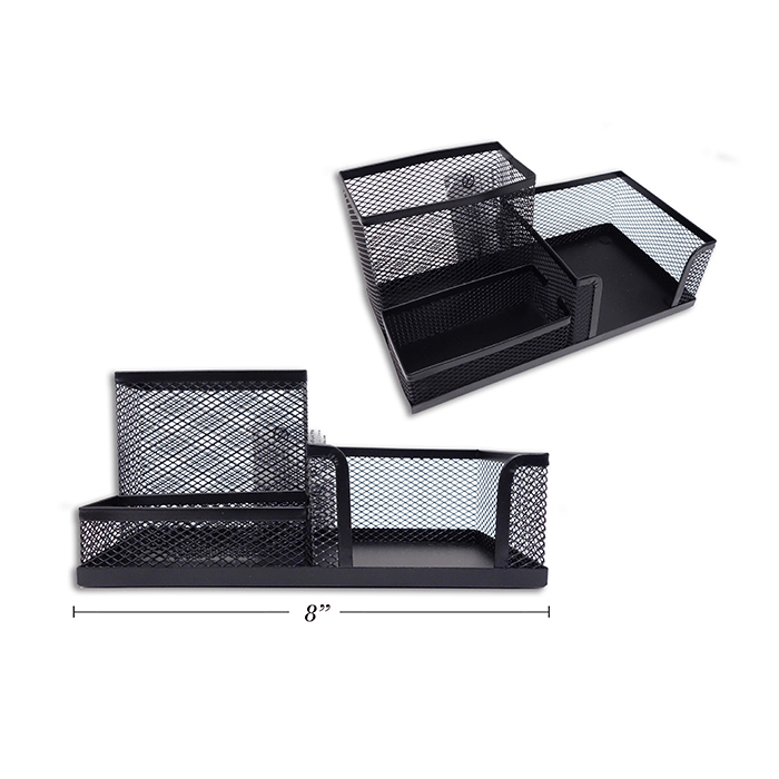 DESK ORGANIZER TRAY EN METAL NEGRO