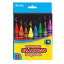 CRAYOLA JUMBO SUPER DE 8 COLORES BAZIC