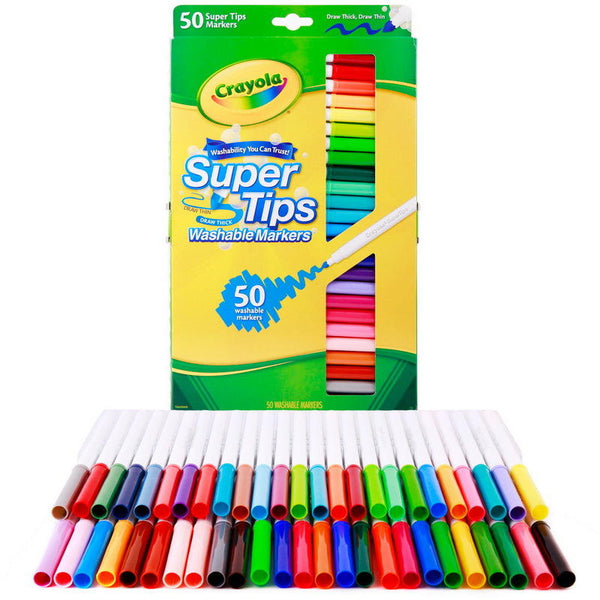 Marcadores Crayola Super Tips x50 – Liberacrea