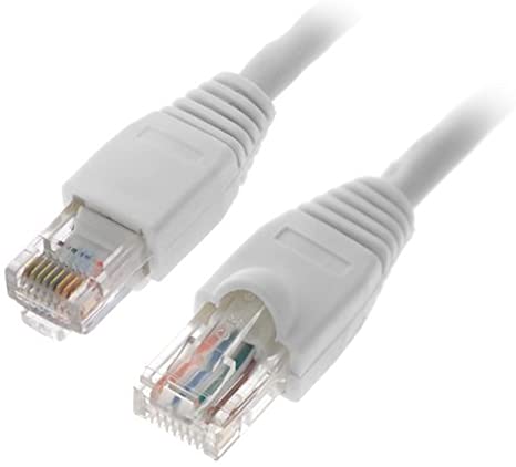 CABLE DE LAN CAT V RJ-45 25' BLANCO