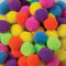 POMPONES DE COLORES NEON 0.5" PQ-100 PACON