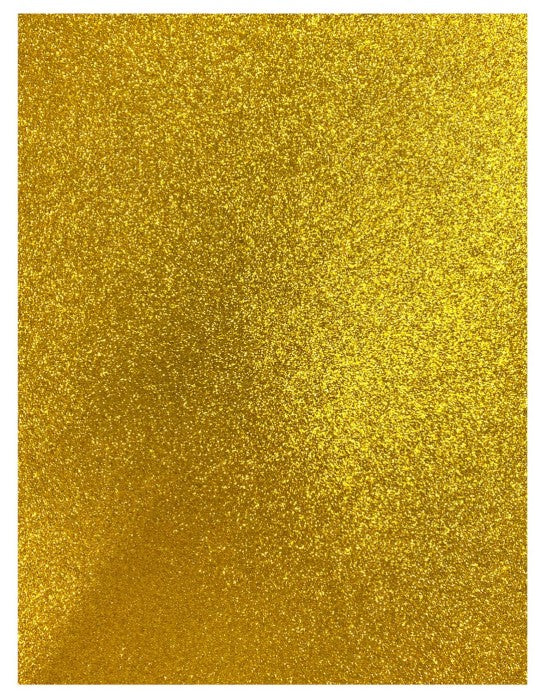 FOAMY CON BRILLO 8 1/2" x 11" COLOR DORADO AMARILLO BARRILITO