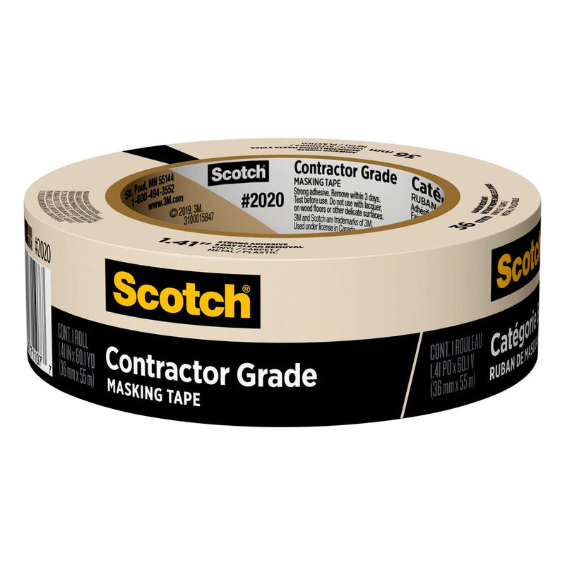 MASKING TAPE 1 1/2 " SCOTCH 3M 1.41" X 60 YD