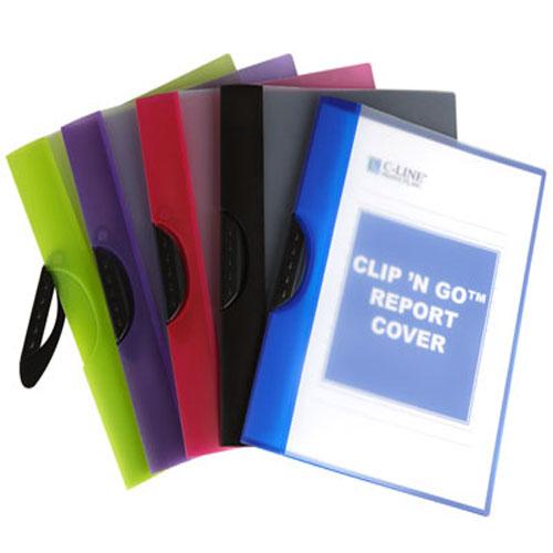 REPORT COVER SWING CLIP VARIOS COLORES A ESCOGER TAMAÑO CARTA EA C-LINE