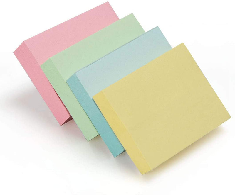 SELF STICK NOTES 1 1/2" X 2" COLORES PASTEL PQ-12 QUICK