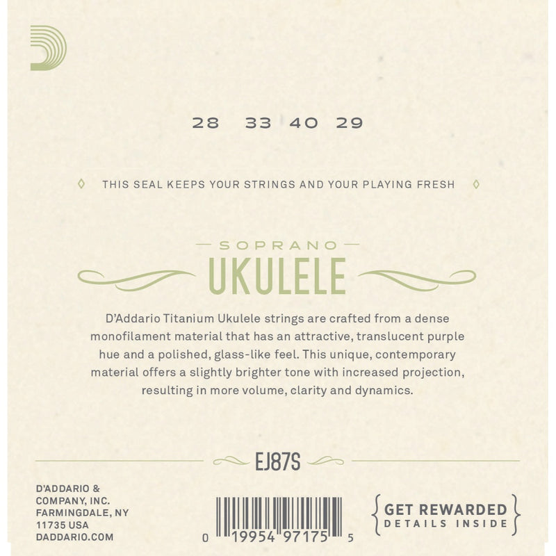 CUERDAS DE UKULELE D'ADDARIO