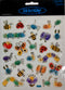 STICKER INSECTOS BORDE DORADO