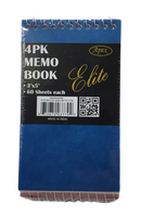 LIBRETA MEMO BOOK MINI 3" X 5" PQ-4 APEX