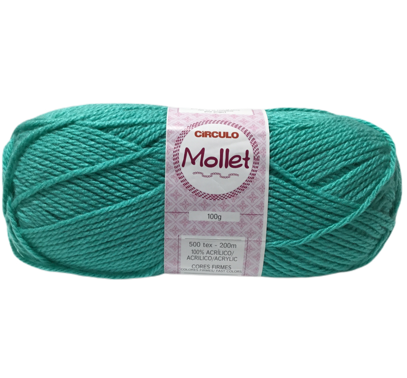 HILO DE TEJER DE 100 G MOLLET COLOR AQUA