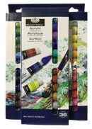 PINTURA ACRILICA SET 36 COLORES EN TUBO 12ml/ea (0.4 OZ) ROYAL BRUSH