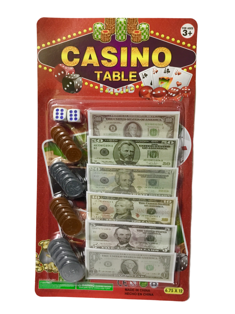 JUEGO DE DINERO Y MONEDAS CASINO TABLE PQ-24