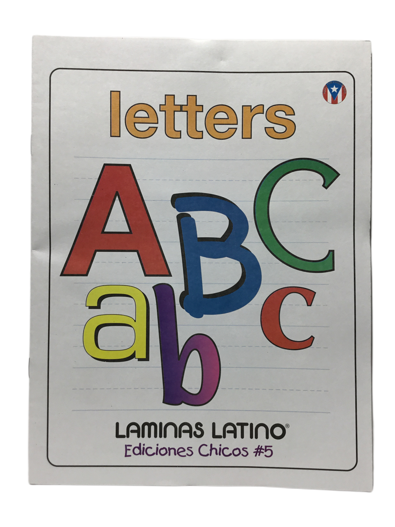 LIBRO DE LAMINAS DE LETRAS LAMINAS LATINO EDICIONES CHICOS