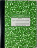 LIBRETA DE COMPOSICION PRIMARIA FIRST GRADE 1 GRANDE CARPETA BLANDA 9 3/4" X 7 1/2" DE 200 PÁGINAS ROARING SPRING